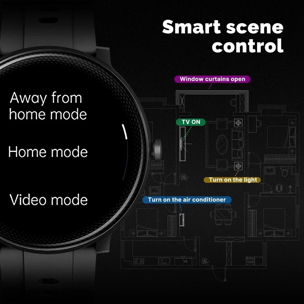 Moes Smart Watch with Alexa — Round / Square