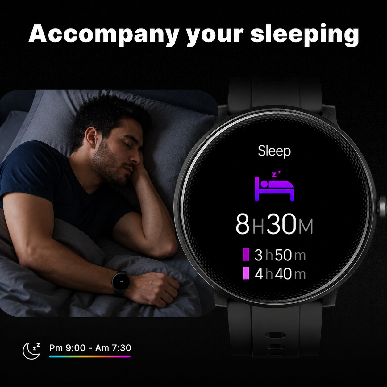 Moes Smart Watch with Alexa — Round / Square