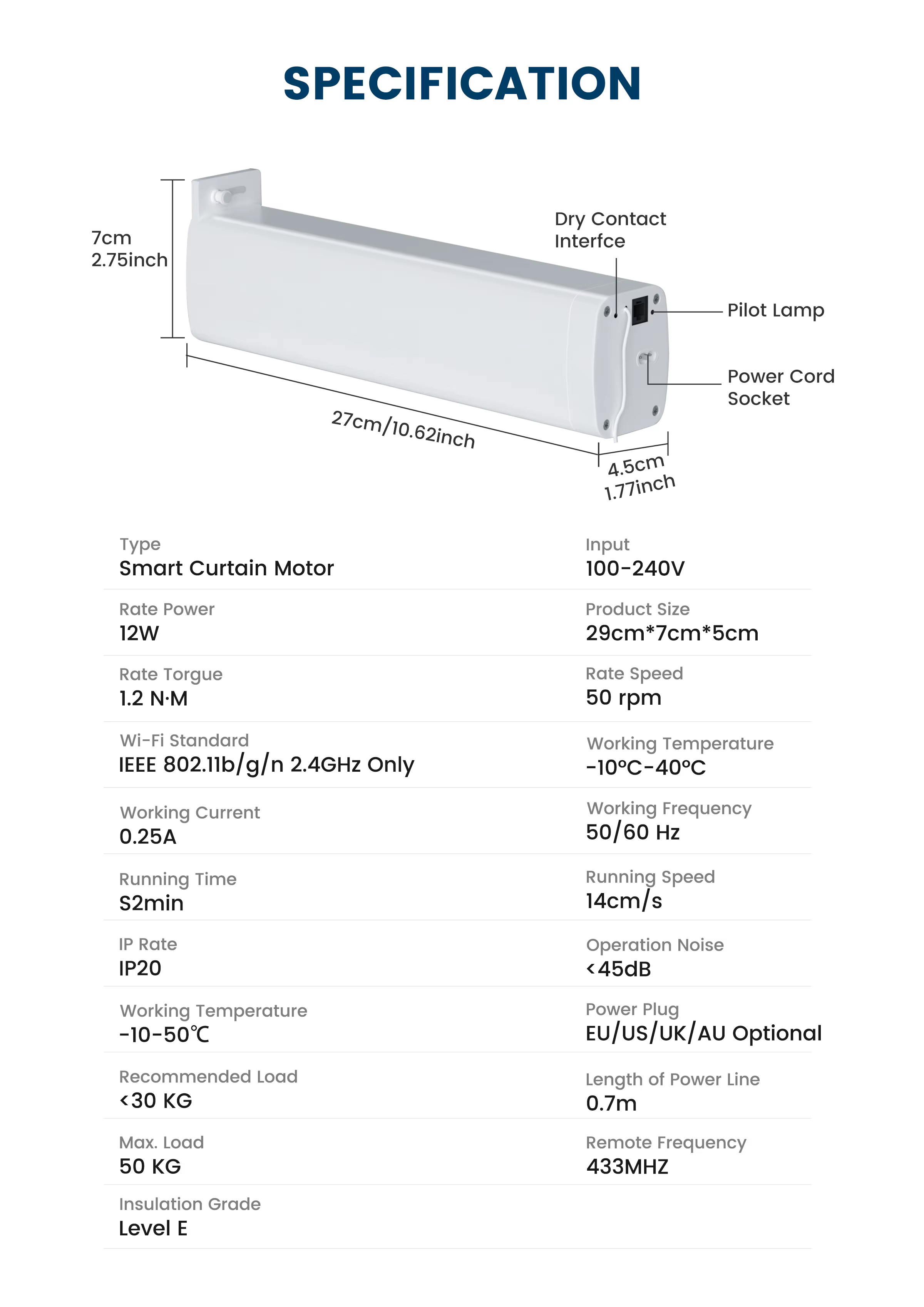 Smart Curtain Motor