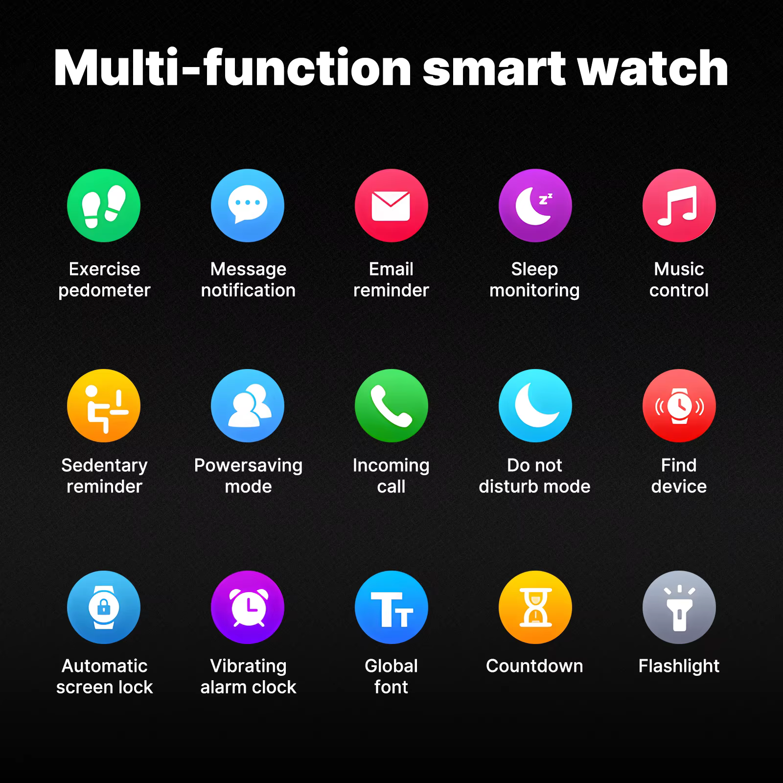Moes Smart Watch with Alexa — Round / Square