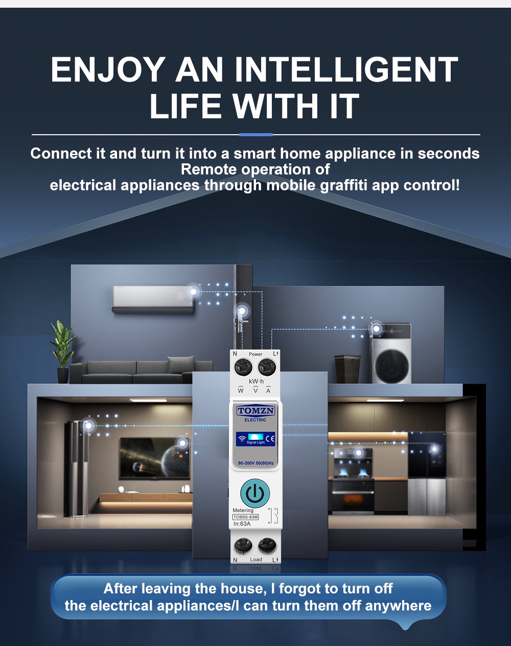 Tomzn Smart Circuit Breaker wifi -VAP63A