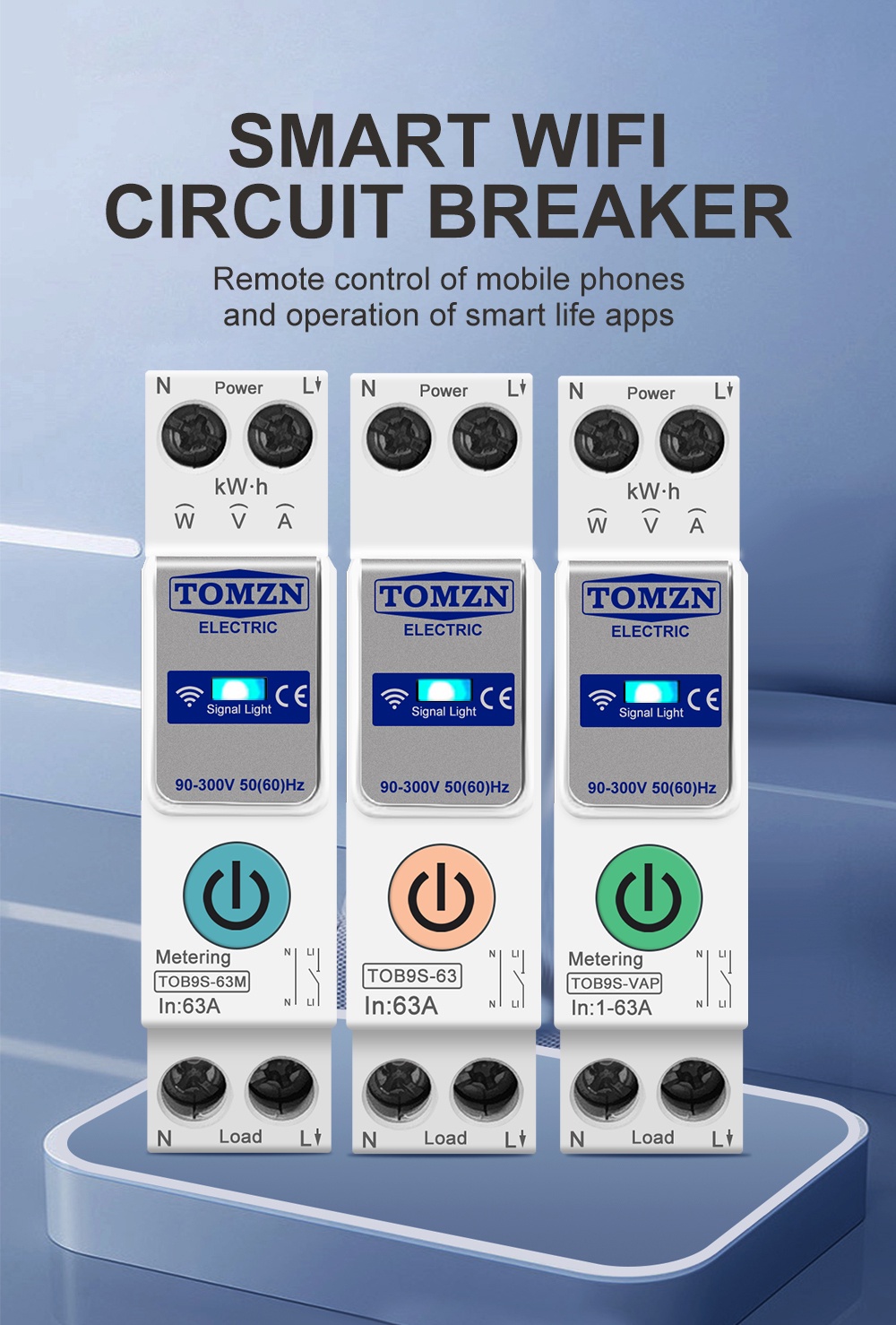 Tomzn Smart Circuit Breaker wifi -VAP63A