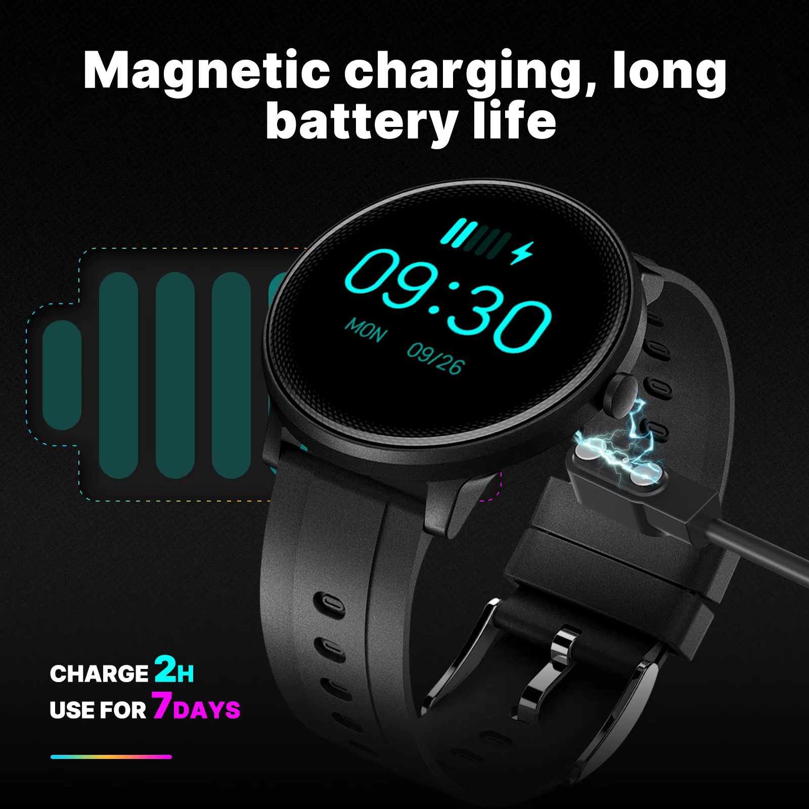 Moes Smart Watch with Alexa — Round / Square