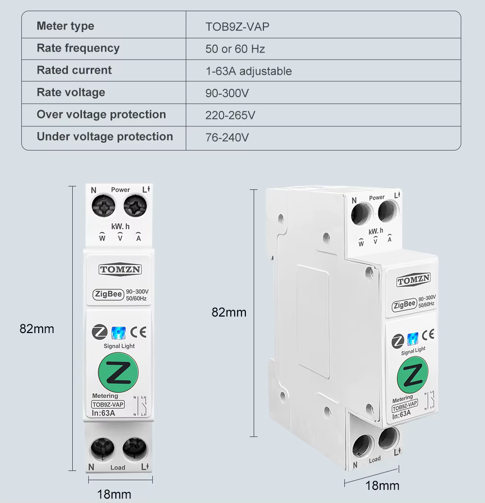 Tomzn Smart Circuit Breaker -VAP63A