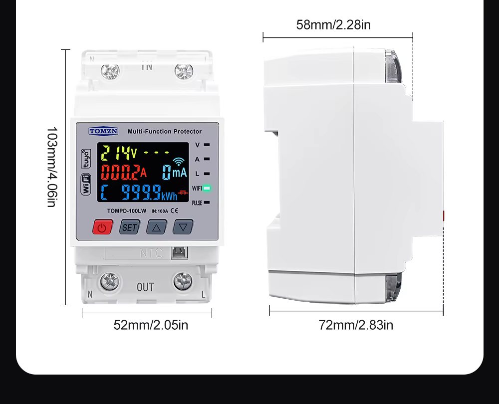 Tomzn Smart Circuit Breaker 100A - LW100A