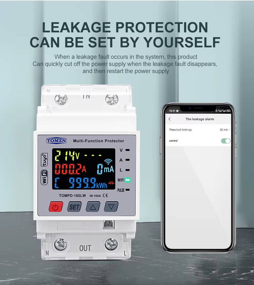 Tomzn Smart Circuit Breaker 100A - LW100A