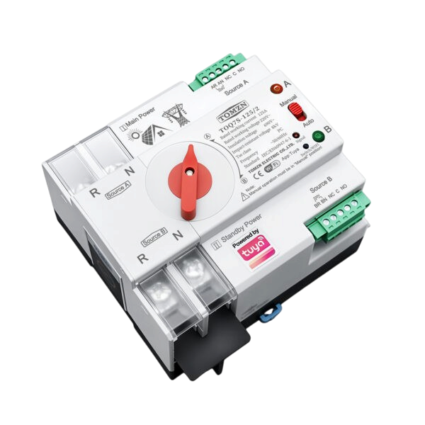 Tomzn Smart Dual Power Automatic Transfer Selector Switch ATS -125A