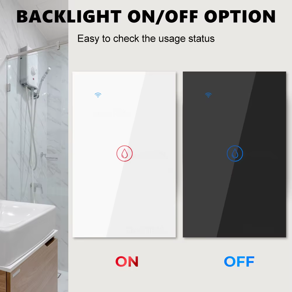 Smart Boiler Switch 40A — Black