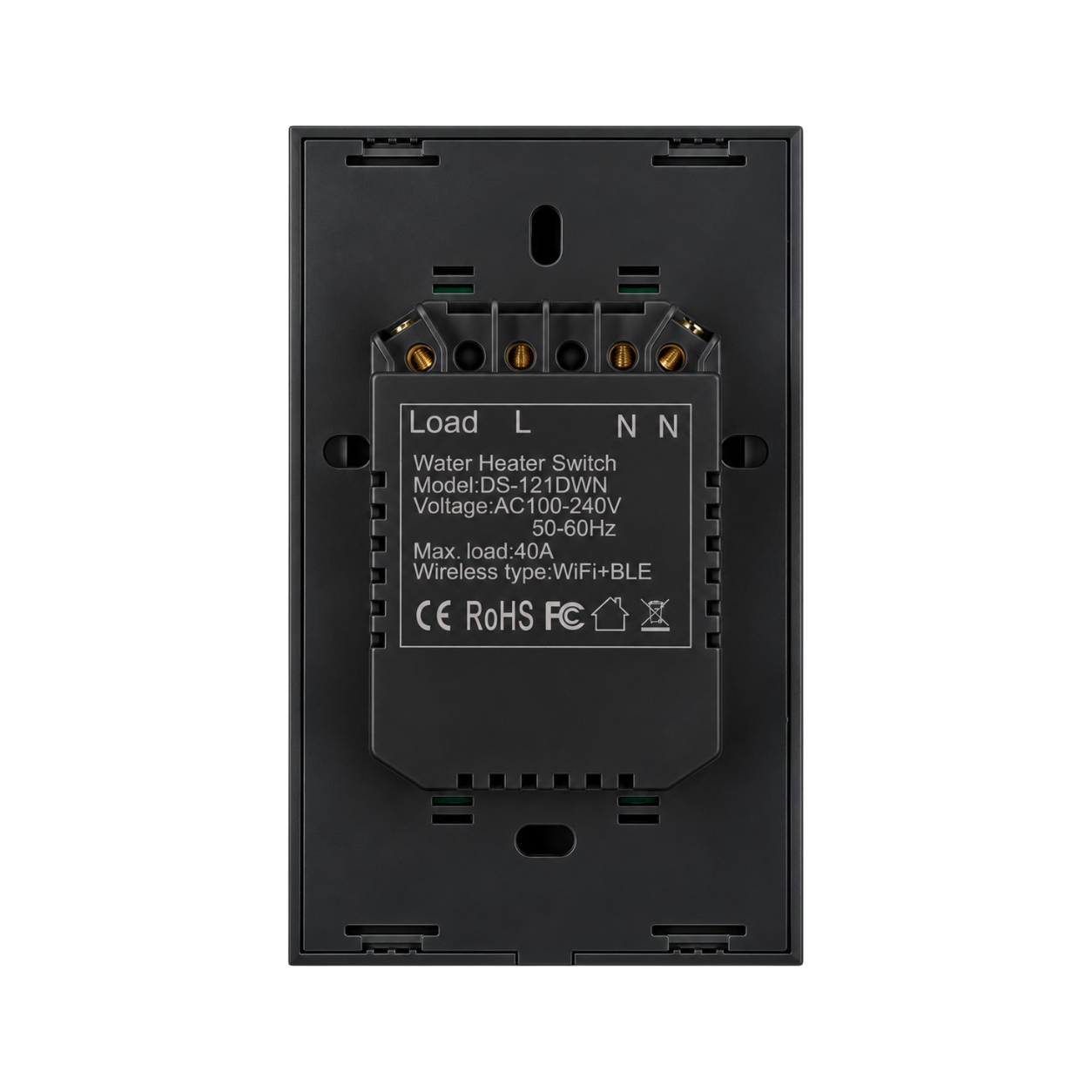 Smart Boiler Switch 40A — Black