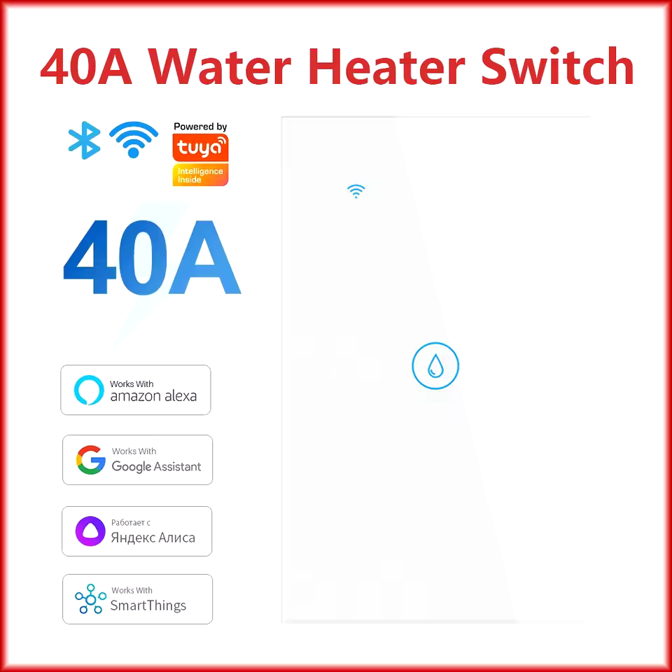 Smart Boiler Switch 40A — White