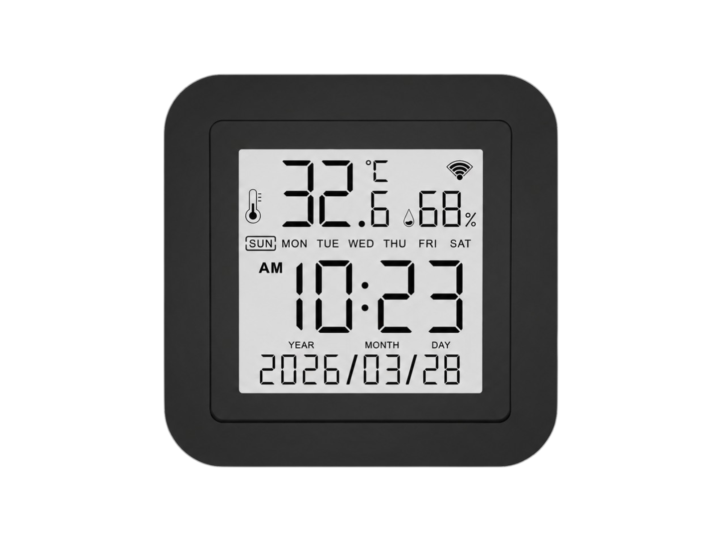 Universal IR Remote Display with Temperature & Humidity Sensors - S09
